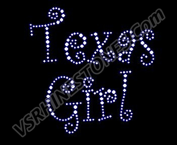 Texas Girl (Curlz) - Car Decal